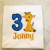 giraffe birthday tshirt