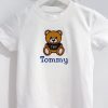 embroidered teddy bear tshirt