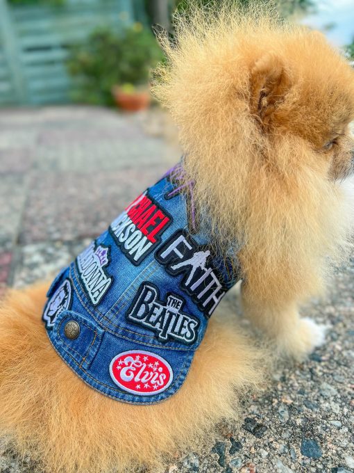 Denim Pop Dog Jacket