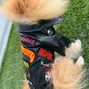 leather rock dog jacket