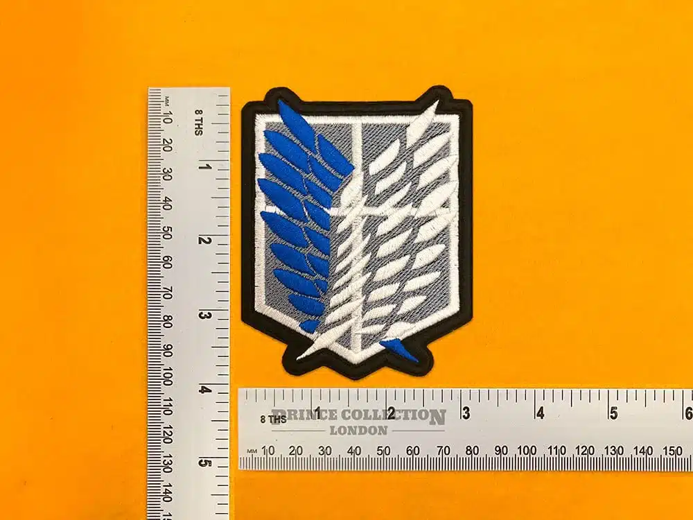 Small medium and large Survey Corps patch size comparison