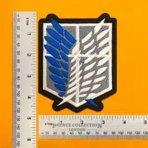 Attack on Titan Scout Regiment emblem patch dimensions