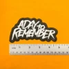 Small medium and large A Day To Remember patch size comparison