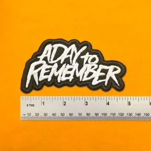 Small medium and large A Day To Remember patch size comparison