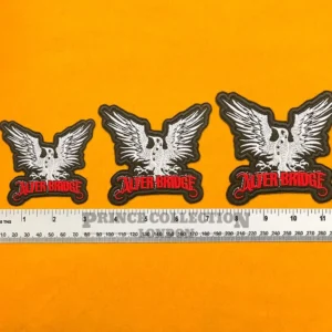 Premium embroidered Alter Bridge band patch on denim jacket