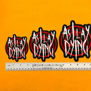 As I Lay Dying patch on denim battle jacket