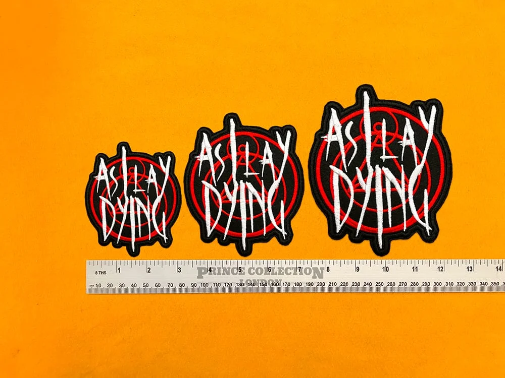 As I Lay Dying patch on denim battle jacket