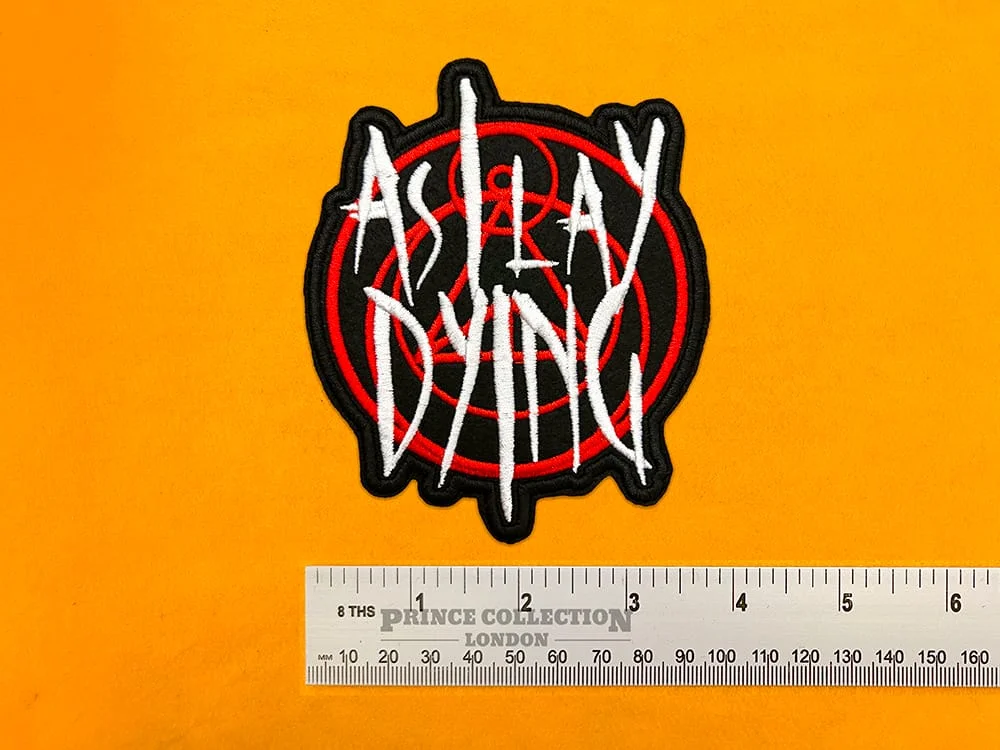 Small medium and large As I Lay Dying patch size comparison