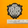 Small medium and large Bad Omens patch size comparison