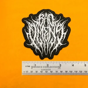 Small medium and large Bad Omens patch size comparison