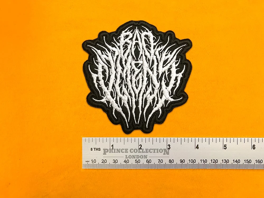 Small medium and large Bad Omens patch size comparison