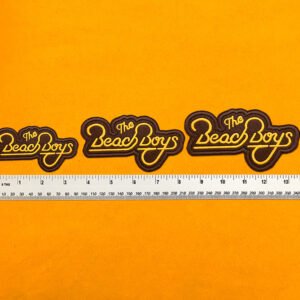 Premium embroidered The Beach Boys band patch on denim jacket