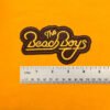 Small medium and large Beach Boys patch size comparison
