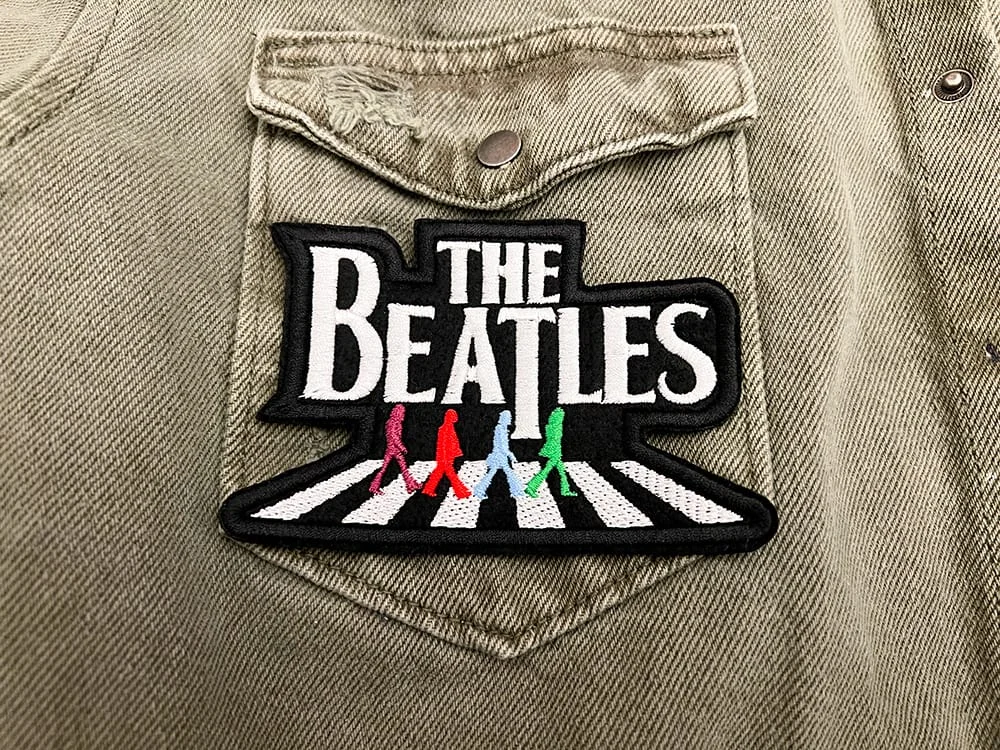 The Beatles Logo Patch 2 – Premium Embroidered Iron On or Sew On - Image 2
