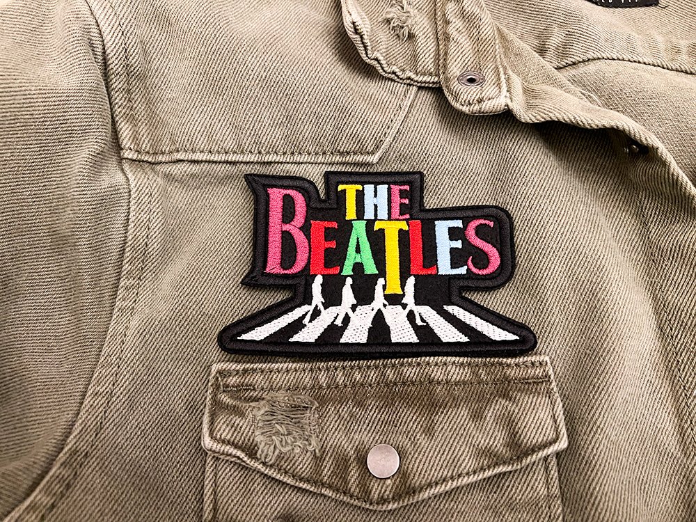 The Beatles Classic Logo Patch – Premium Embroidered Iron On or Sew On - Image 2