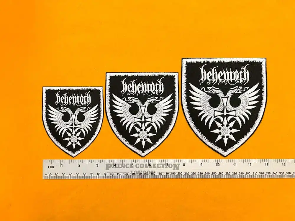 Behemoth patch on denim battle jacket