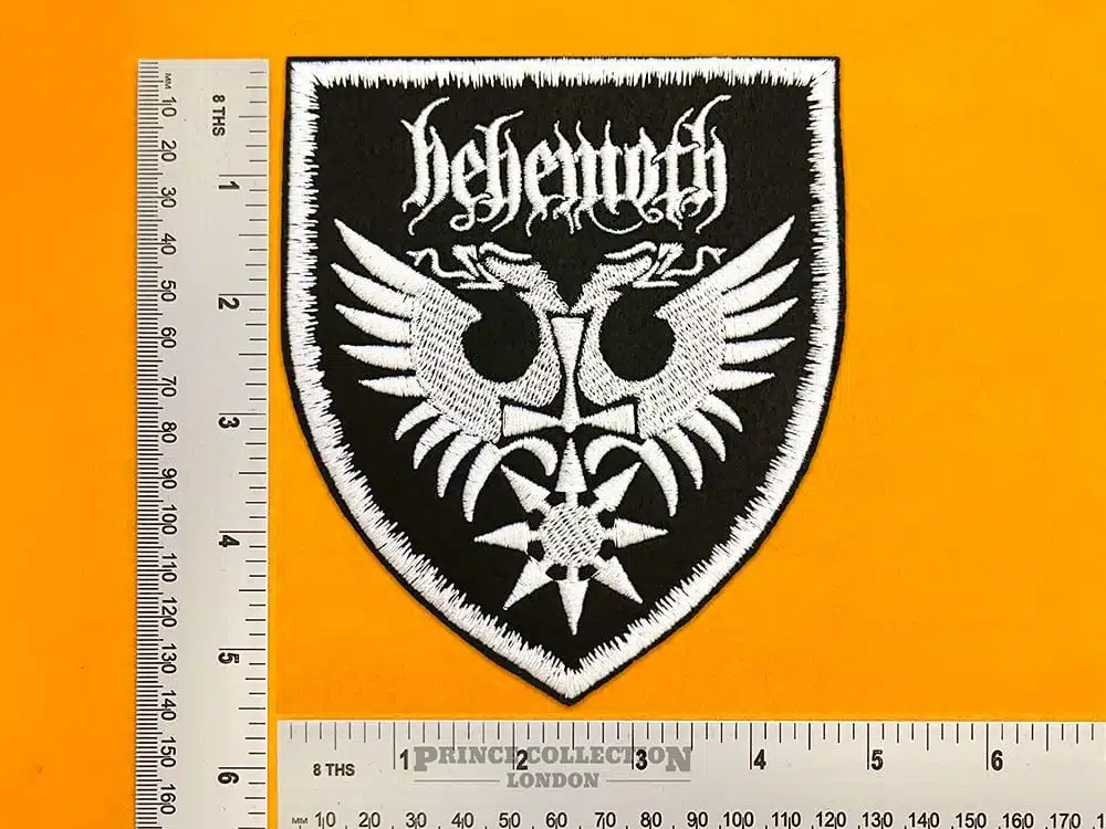 Behemoth metal band patch dimensions
