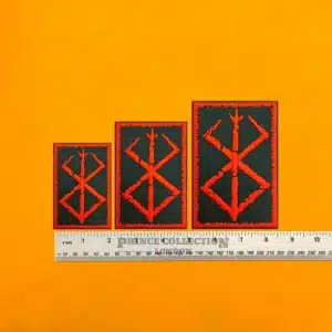 Berserk Brand of Sacrifice patch on denim jacket