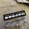 Catch Your Breath patch on denim jacket