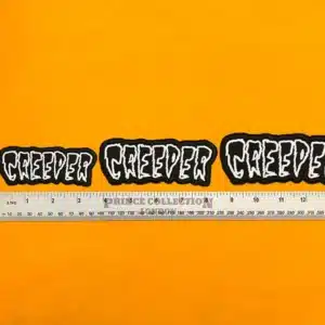 Creeper patch on denim jacket