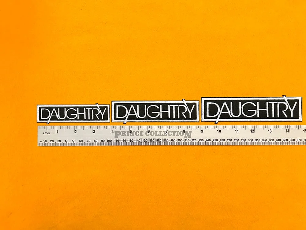 Daughtry patch on denim jacket