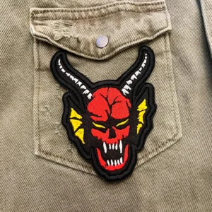 Stranger Things D&D Club Demon Head Patch – Premium Embroidered Iron On or Sew On - Image 5