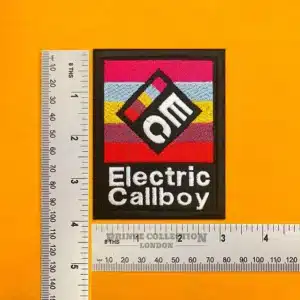 Small medium and large Electric Callboy patch size comparison