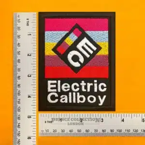 Electric Callboy metalcore band patch dimensions