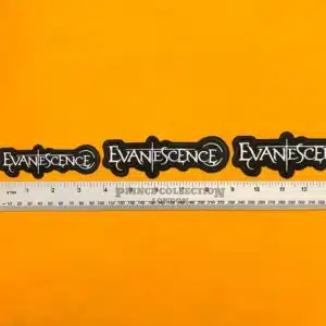 Evanescence patch on denim jacket