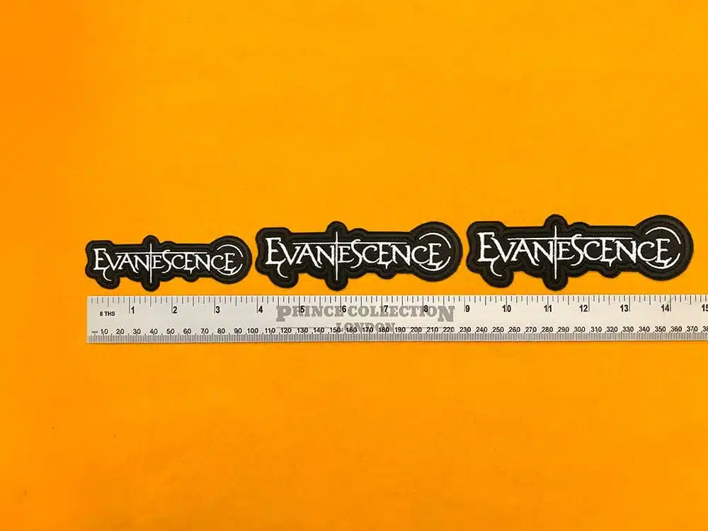 Evanescence patch on denim jacket
