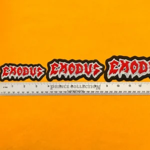 Exodus patch on denim battle jacket