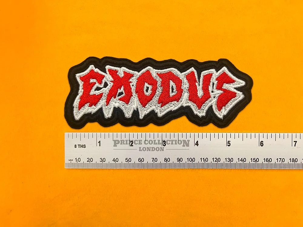 Exodus thrash metal patch dimensions