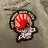 Five Finger Death Punch patch on denim jacket