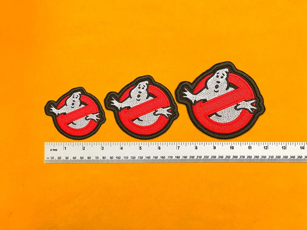 Ghostbusters patch on denim jacket