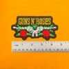Small medium and large Guns N’ Roses patch size comparison