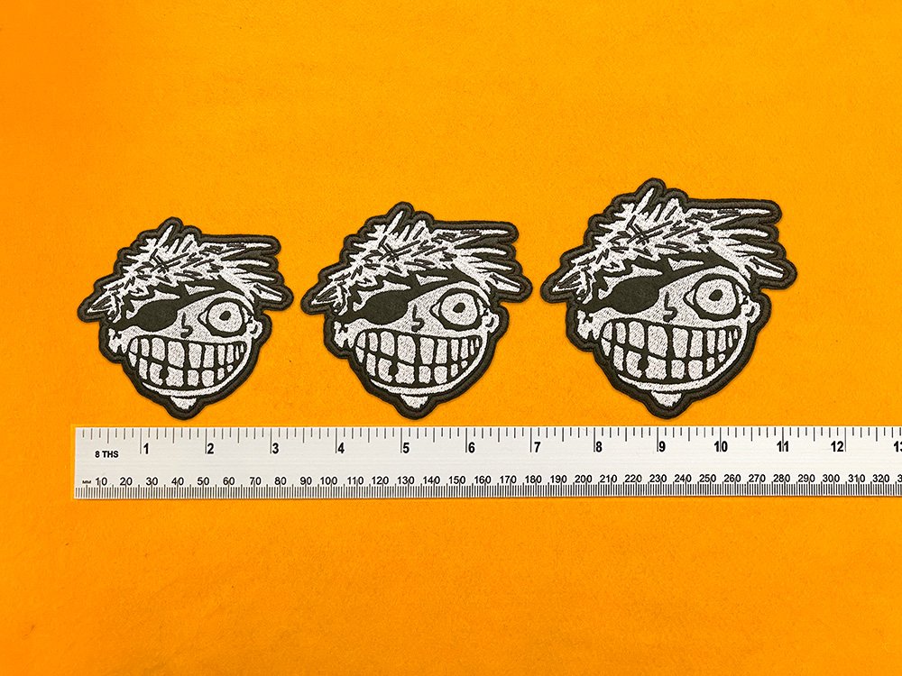 Green Day Logo Patch 1 on denim jacket