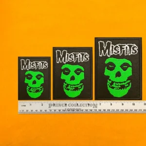 Misfits patch on denim punk jacket