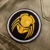 Embroidered sci-fi movie patch border and stitching detail