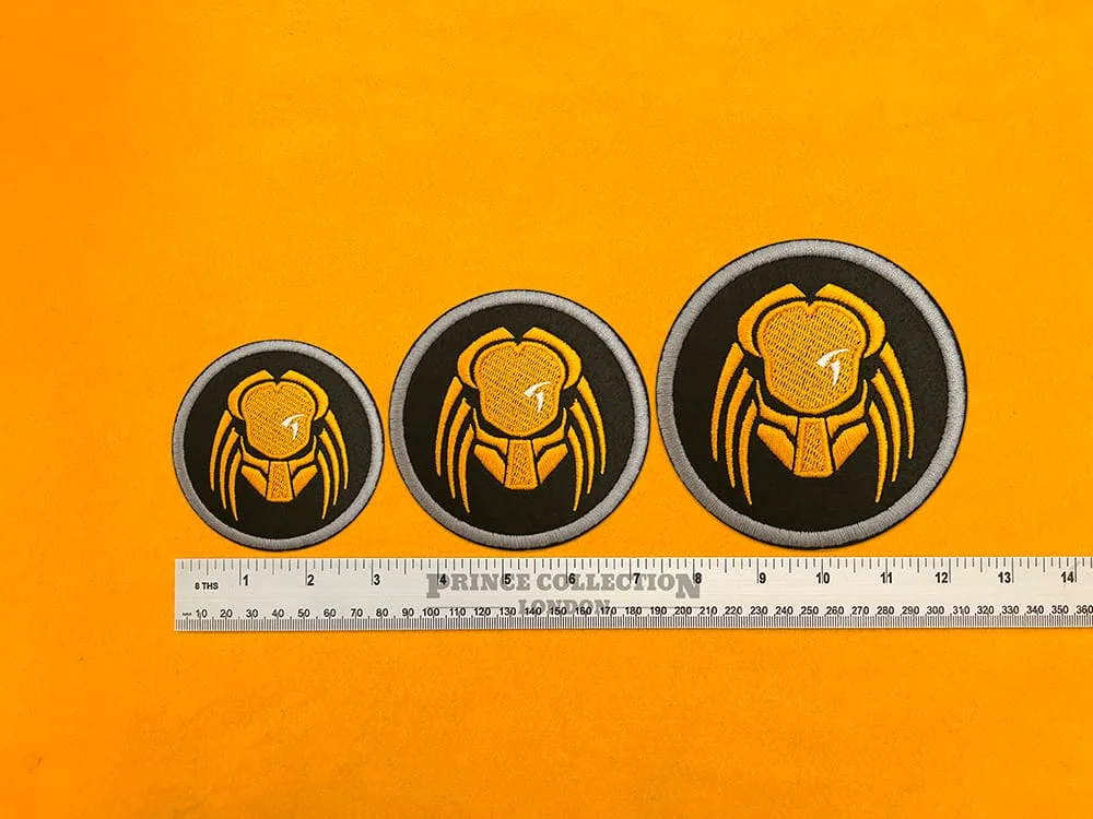 Predator movie patch dimensions and embroidered design