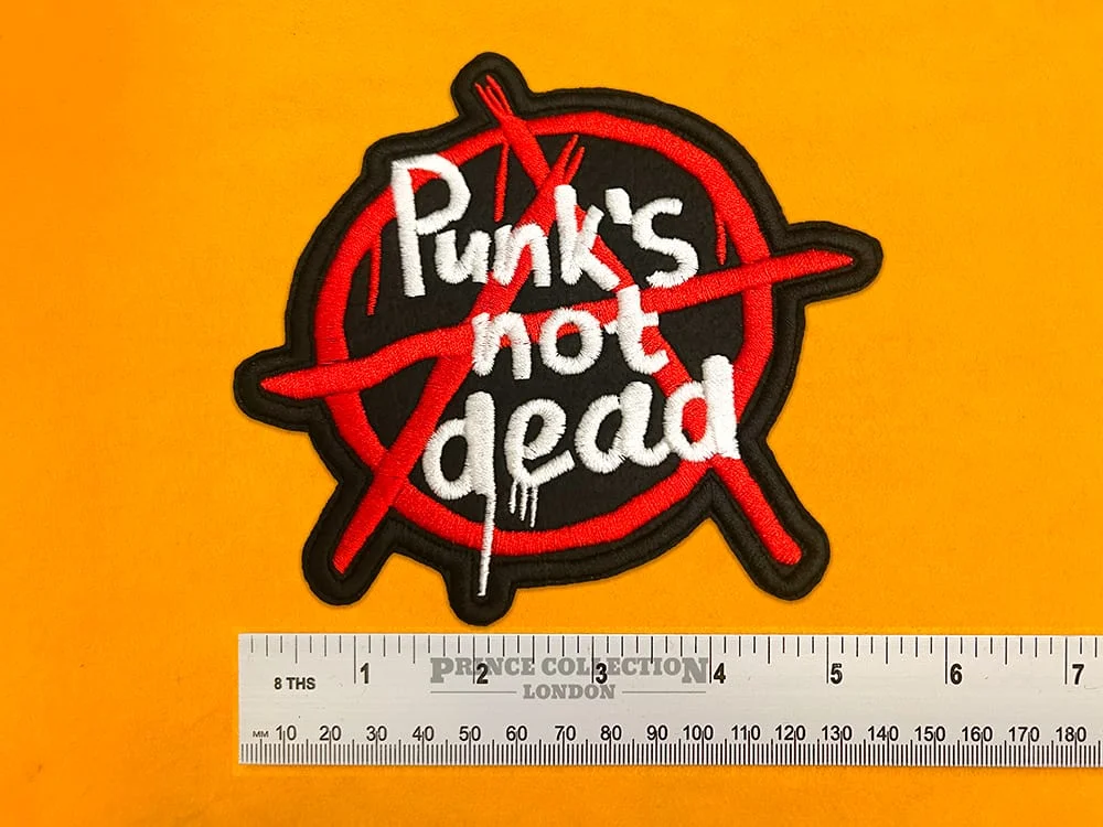 Punks Not Dead punk patch dimensions
