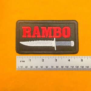 Rambo action movie patch dimensions