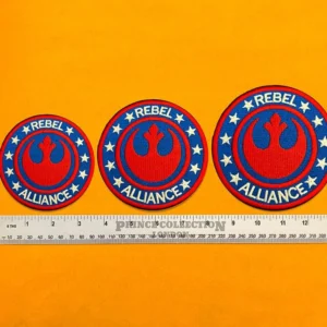 Star Wars Rebel Alliance patch on denim jacket