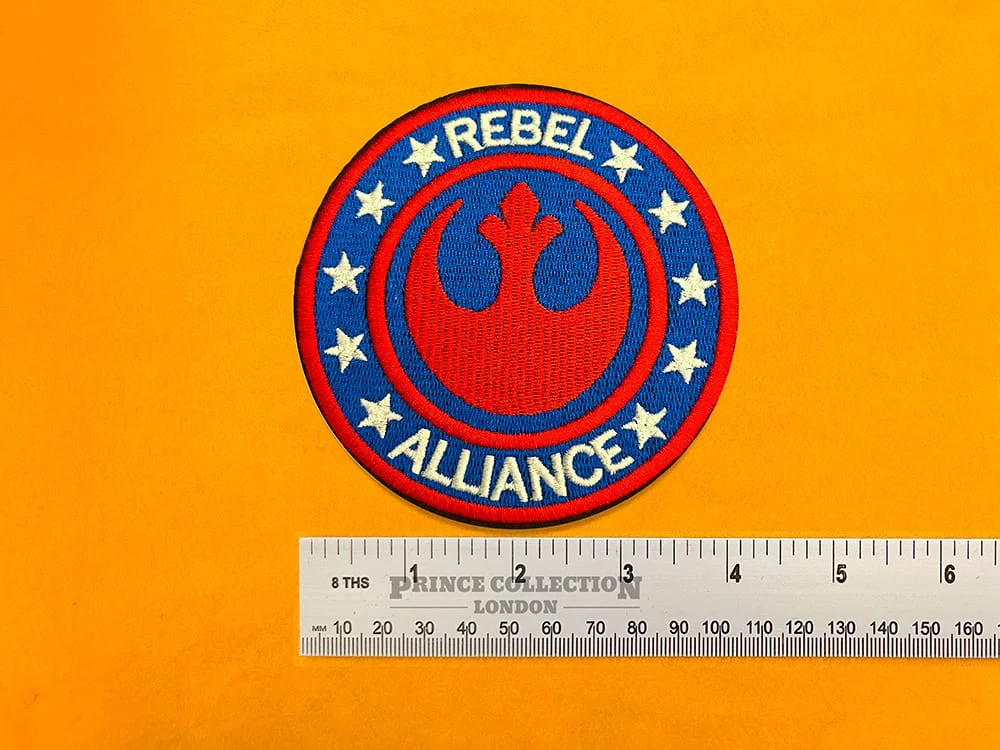 Small medium and large Rebel Alliance patch size comparison