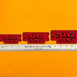 Stranger Things patch on denim jacket