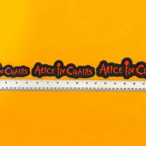 Small medium and large Alice in Chains patch size comparison
