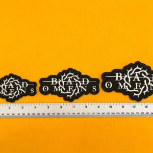 Small medium and large Bad Omens patch size comparison