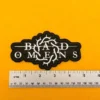 Bad Omens embroidered band patch on denim battle jacket