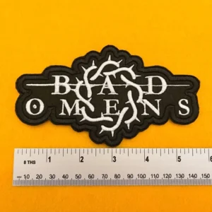 Bad Omens Patch 2 embroidered design dimensions
