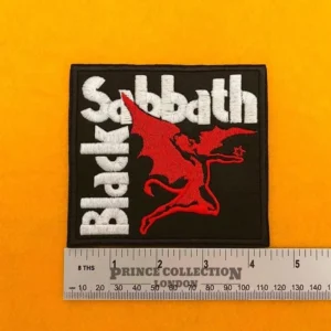 Close-up of embroidered border and stitching