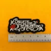 Bullet for My Valentine embroidered design dimensions
